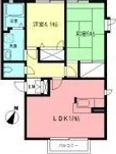 神奈川県秦野市平沢【アパート】の間取り