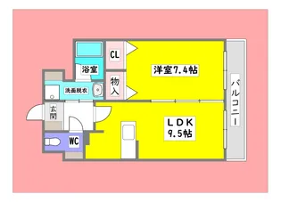 広島県東広島市西条町下見【マンション】の間取り