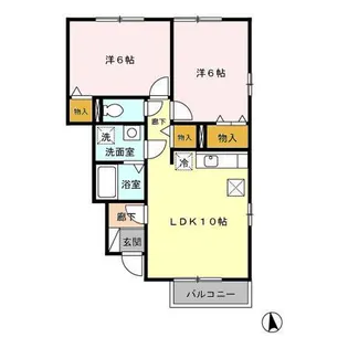 セジュール善 C【1階】の間取り