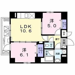 TR白金【7階】の間取り