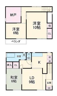 埼玉県上尾市本町2【一戸建】の間取り