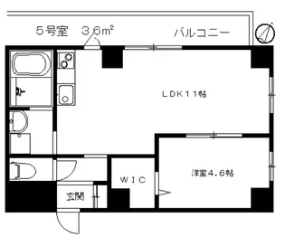 神奈川県川崎市中原区市ノ坪【マンション】の間取り