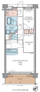 ラグゼナ平井ノース【5階】の間取り