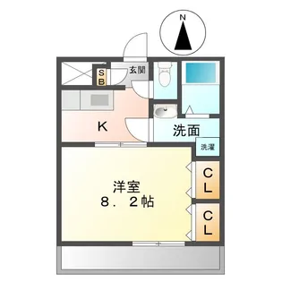 ピアーチェII【1階】の間取り