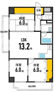広島県広島市南区段原2【マンション】の間取り