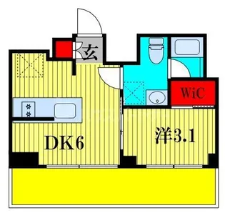 S-RESIDENCE原木中山azure【4階】の間取り