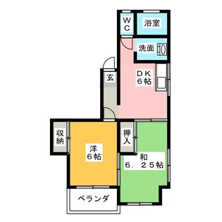 コーポ青野【2階】の間取り