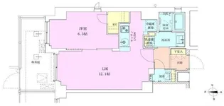 広尾レジデンス壱番館【1階】の間取り