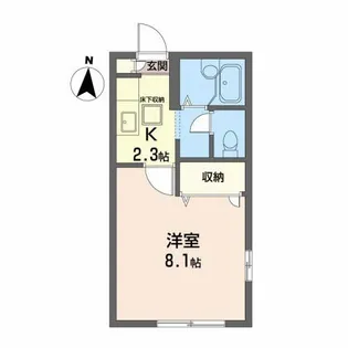 フローラル・ヴィラ【1階】の間取り