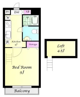 エピナール【3階】の間取り