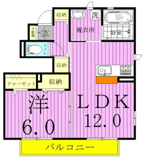 サニーモール参番館【1階】の間取り