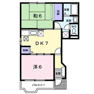 メリーパレス【1階】の間取り