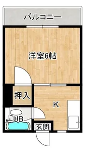 1Kの間取り画像