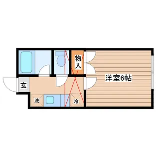 ソレイユ増田【2階】の間取り