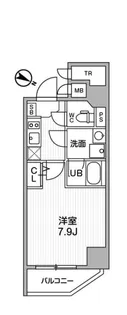 ALTERNA北品川 オルタナ北品川【15階】の間取り
