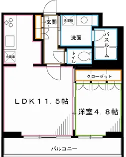 フレンシア高円寺【2階】の間取り