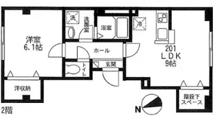 アーク江戸川橋【2階】の間取り