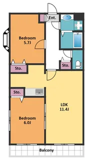 メゾンルネ【3階】の間取り