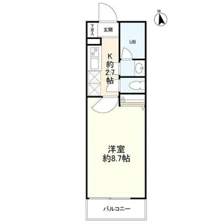 東京都中野区中央1【マンション】の間取り