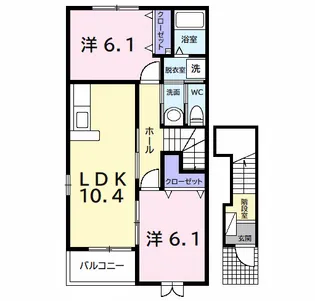 レスポアール A【2階】の間取り
