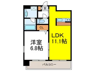 プレジオ御幣島【13階】の間取り