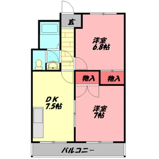 ヴィラナリー柳町【1階】の間取り