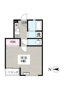 スクエアコート【2階】の間取り