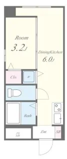 東京都千代田区東神田1【マンション】の間取り