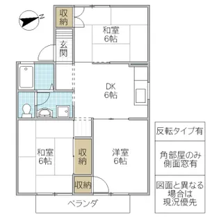茨城県水戸市見川3【アパート】の間取り