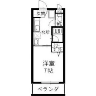 岐阜県中津川市手賀野【マンション】の間取り
