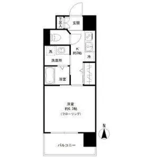 セシオン太閤【5階】の間取り