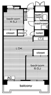 東京都港区海岸3【マンション】の間取り