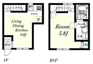 Land Palace武蔵小山【1階】の間取り