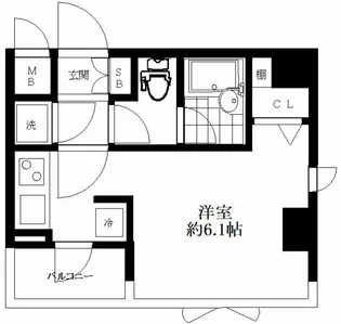 ステージファースト恵比寿東【4階】の間取り