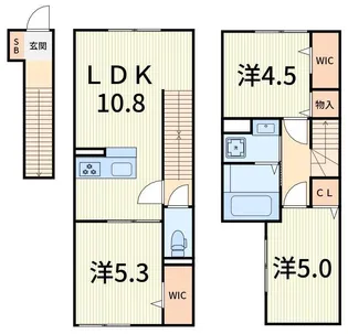 セレスティア柴又IV【3階】の間取り
