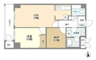カルチェ恵比寿【4階】の間取り