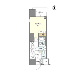 ルジェンテ文京湯島【2階】の間取り