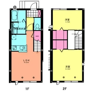 宮城県登米市豊里町新田町【一戸建】の間取り