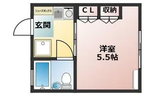哲学堂フラッツ【2階】の間取り