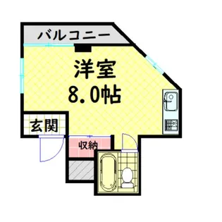 メゾン阿波座【3階】の間取り