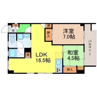 愛知県名古屋市東区大松町【マンション】の間取り