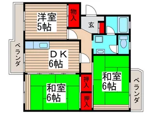 キャステル平田【2階】の間取り