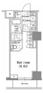東京都港区新橋5【マンション】の間取り