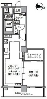東京都港区芝浦4【マンション】の間取り