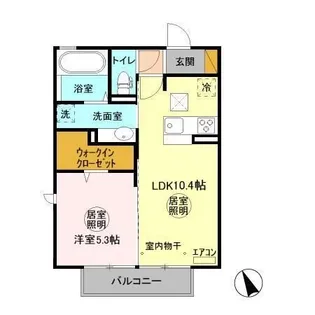Dーroom赤塚 A【1階】の間取り