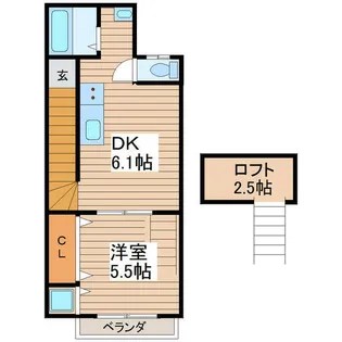東京都江戸川区平井4【アパート】の間取り