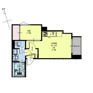 REGALESTスカイヒル小田原【1階】の間取り