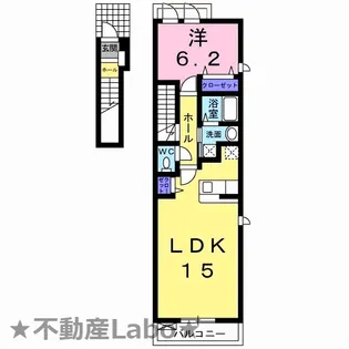徳島県板野郡北島町高房字居内【アパート】の間取り