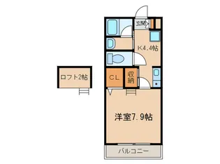 プラムワン【4階】の間取り
