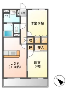 エスポワールM【2階】の間取り